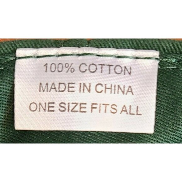 North Central Co-Op Adjustable Hat Cotton Farmer Hook & Loop Green - Picture 9 of 9